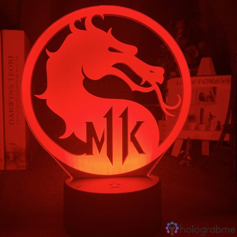 Lampe 3D Mortal Kombat Logo 1