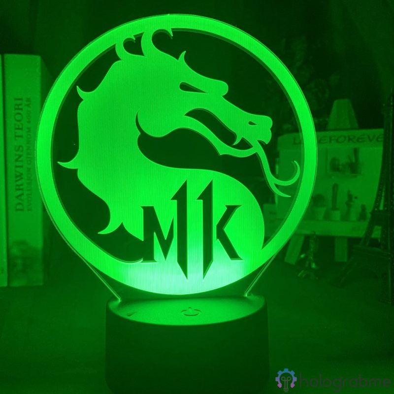 Lampe 3D Mortal Kombat Logo 2