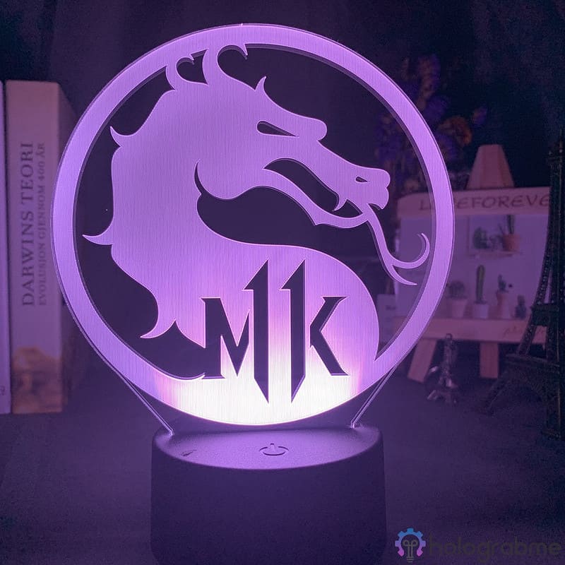 Lampe 3D Mortal Kombat Logo 4