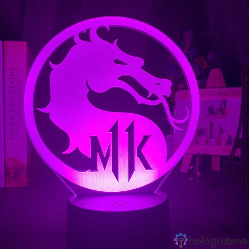 Lampe 3D Mortal Kombat Logo 7